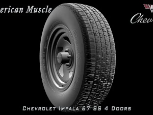 chevrolet impala ss 67 4 doors 3D Model