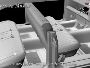 chevrolet impala ss 67 4 doors Model 3D