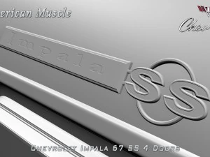 chevrolet impala ss 67 4 doors 3D Model
