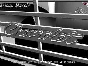 chevrolet impala ss 67 4 doors 3D Model