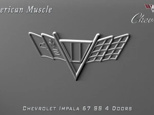 chevrolet impala ss 67 4 doors 3D Model