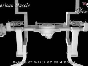 chevrolet impala ss 67 4 doors 3D Model
