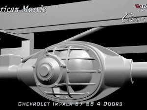 chevrolet impala ss 67 4 doors 3D Model
