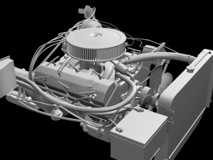 chevrolet impala ss 67 4 doors Model 3D