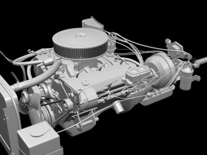 chevrolet impala ss 67 4 doors Model 3D
