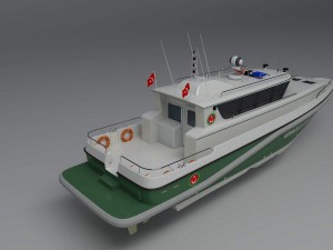 16m coast guard boat 3D Модель