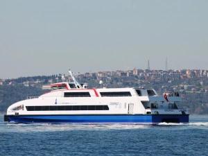 Ferryboat da cidade de Izmir - fibra de carbono Modelo 3D