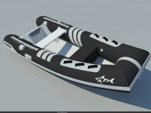 5m inflatable boat Modelo 3D