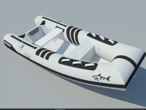 5m inflatable boat Modelo 3D