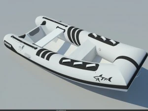 5m inflatable boat 3D Model
