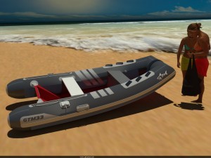 5m inflatable boat 3D मॉडल