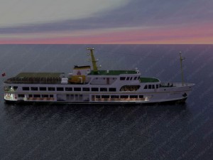 istanbul bosphorus ferry istanbul bogaz vapuru Modèle 3D