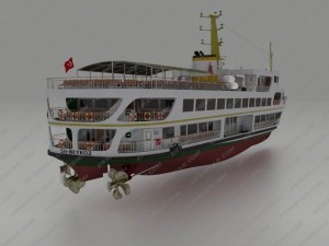 istanbul bosphorus ferry istanbul bogaz vapuru Modèle 3D
