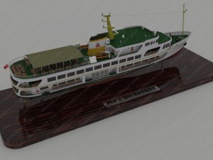 istanbul bosphorus ferry istanbul bogaz vapuru Modèle 3D
