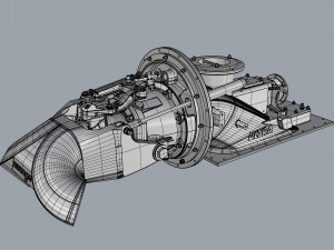 waterjet propulsion 3D मॉडल