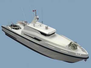 g&ecirc;nese do barco de ataque Modelo 3D