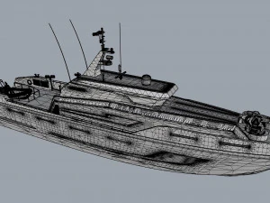 g&ecirc;nese do barco de ataque Modelo 3D