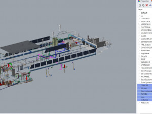 Izmir city ferry boat - with all equipments 3D 모델