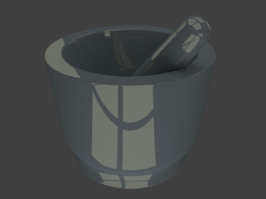 mortar 3D मॉडल