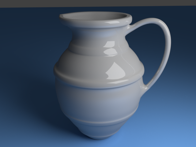 ceramic jug 3D Модель .c4d .max .obj .3ds .fbx .stl .blend 