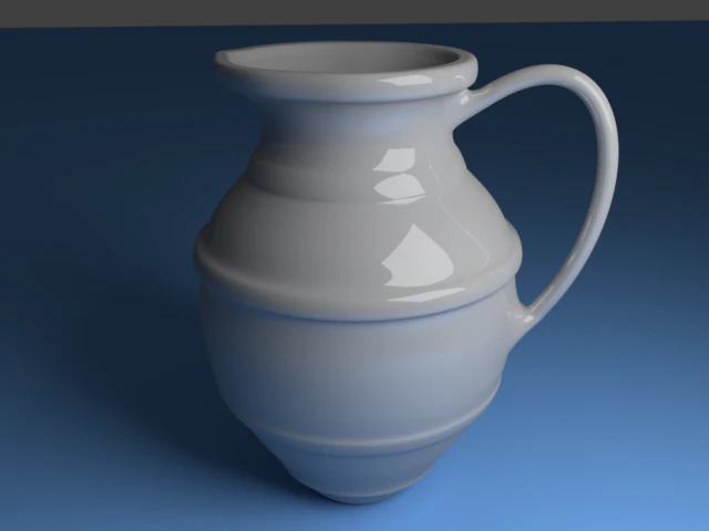 brocca in ceramica Modello 3D .c4d .max .obj .3ds .fbx .stl .blend 