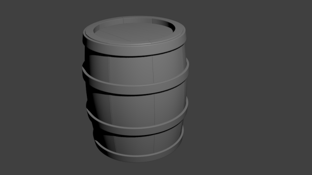 barrel Model 3D .c4d .max .obj .3ds .fbx .stl .blend 
