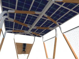 i-home solar charging system 3D Model