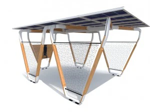 i-home solar charging system 3D Model