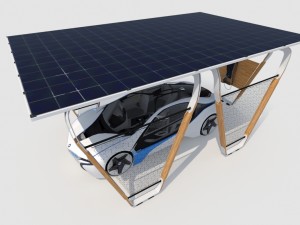 i-home solar charging system 3D Model