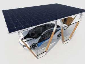 i-home solar charging system 3D Model