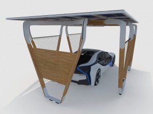 i-home solar charging system 3D Model