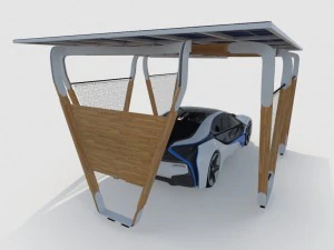 i-home solar charging system 3D Model