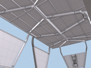 i-home solar charging system 3D Model
