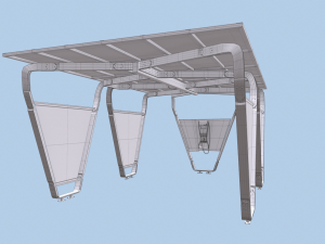 i-home solar charging system 3D Model