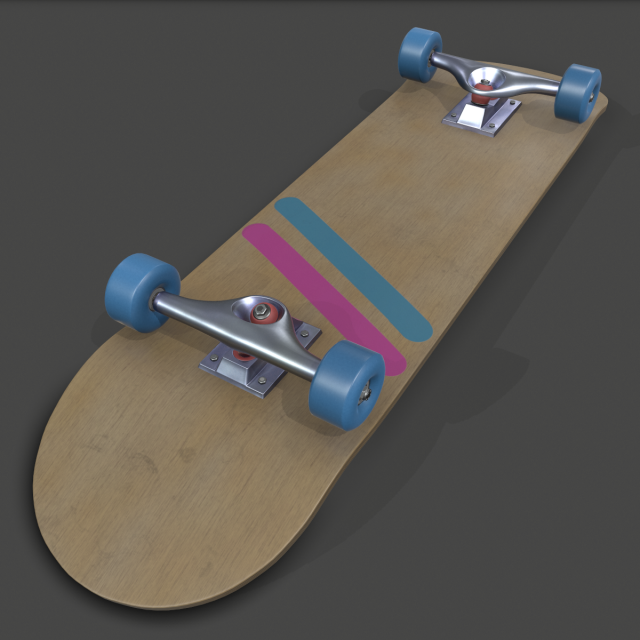 skateboard 3d model stl free download