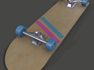 realistic skateboard 3Dモデル