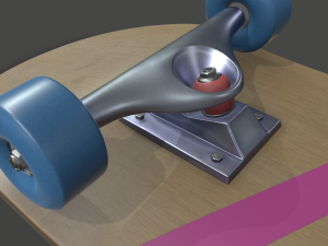 realistic skateboard 3D 模型