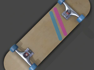 realistic skateboard 3D Model