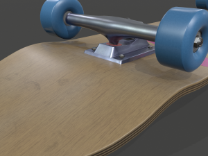 realistic skateboard 3D 模型