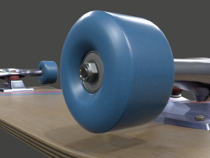 realistic skateboard 3D 模型