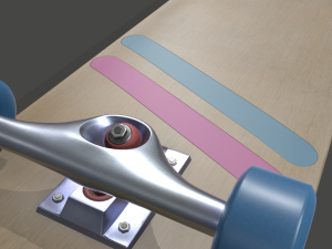 realistic skateboard 3D 模型