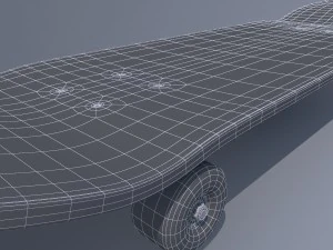 realistic skateboard 3D Model