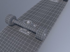 realistic skateboard 3D 模型