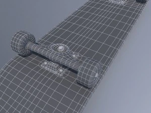 realistic skateboard 3D Model
