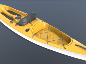 kayak realistic 3D Model
