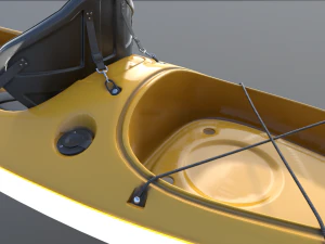 kayak realistic 3D Model