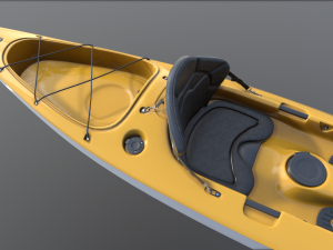 kayak realistic 3D Model