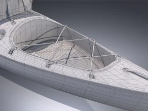 kayak realistic 3D Model