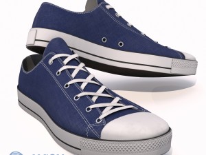 realistic sports sneakers Modèle 3D