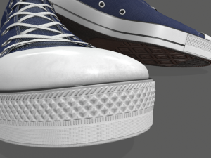 realistic sports sneakers Modèle 3D
